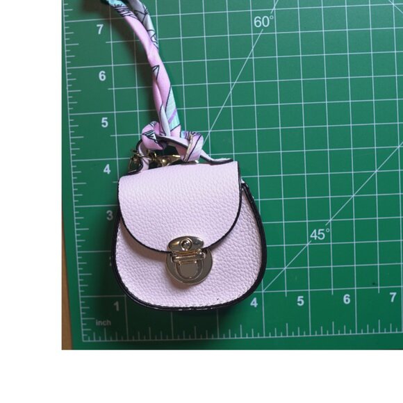 Bag Keychain Bag Charm Change Pouch Coin Purse Push Lock Clasp Poswe Pink Girly - Picture 8 of 12